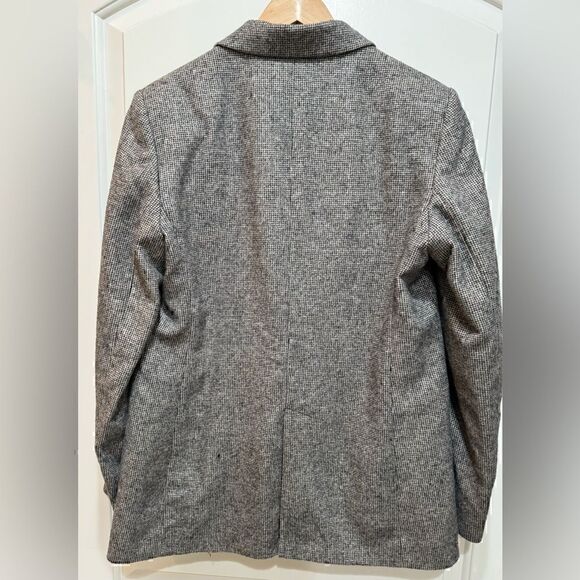 Massimo Dutti Black and White Double Breasted Blazer Size 10 - Picture 3 of 11